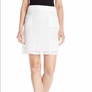 Nanette Lepore | Crochet White Skirt NWT